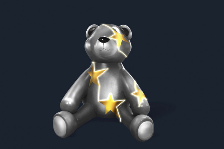 Арт-объект "Звездный Мишка коричневый"