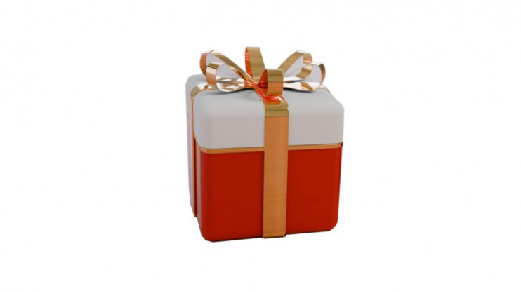 Декоративная фигура "Подарок" большой (60см)