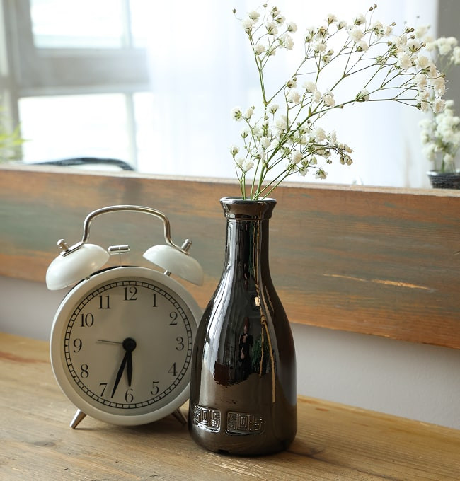 FL Ваза декоративная 25 см, Титан