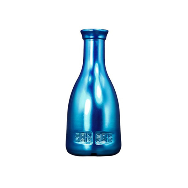 FL Ваза декоративная 25 см, Синий металлик